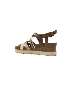 Ivoire0576a Xapatan 1536 Avellana Cuir Or Marron*Femme Sandales