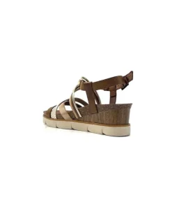 Ivoire0576a Xapatan 1536 Avellana Cuir Or Marron*Femme Sandales