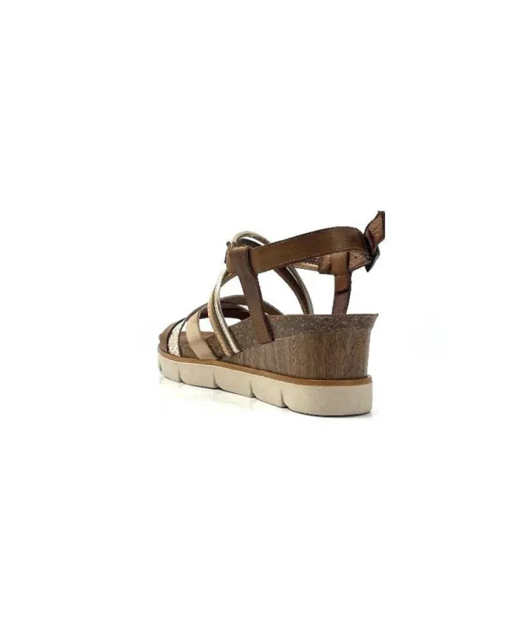 Ivoire0576a Xapatan 1536 Avellana Cuir Or Marron*Femme Sandales