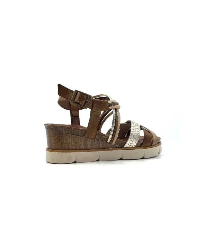 Ivoire0576a Xapatan 1536 Avellana Cuir Or Marron*Femme Sandales
