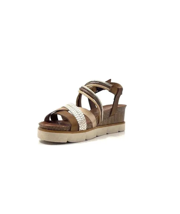 Ivoire0576a Xapatan 1536 Avellana Cuir Or Marron*Femme Sandales