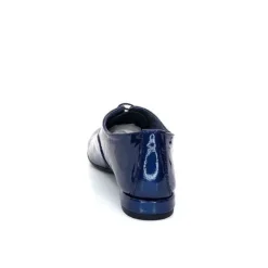 Ivoire0581 Xavier Danaud Cross Cuir Vernis Bleu*Femme Lacets