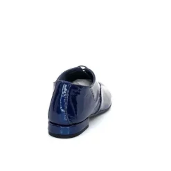 Ivoire0581 Xavier Danaud Cross Cuir Vernis Bleu*Femme Lacets