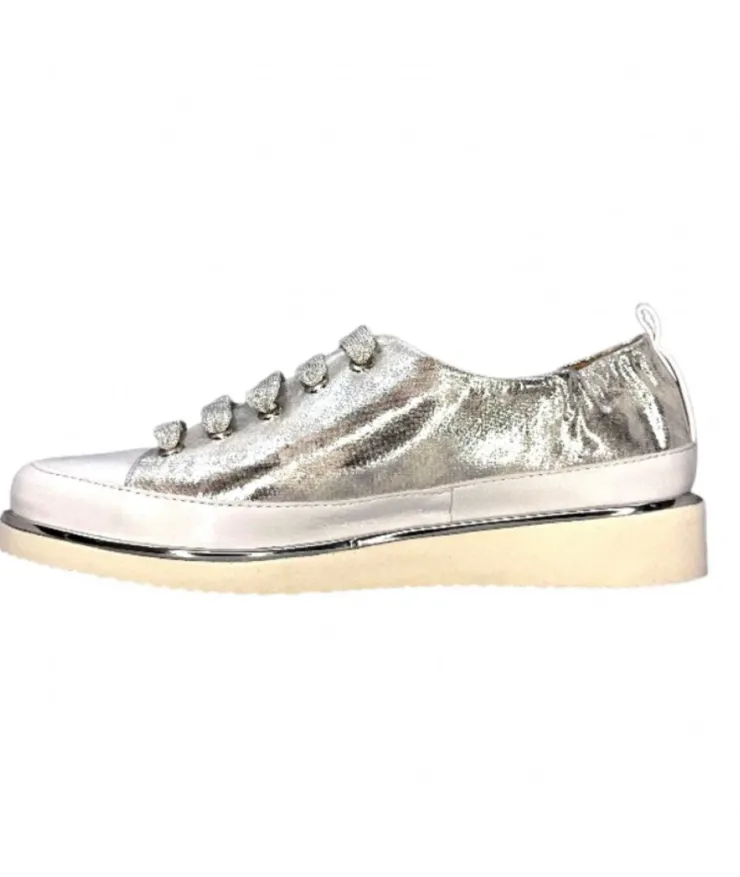 XSA 8010 Cuir Argent*Femme Baskets