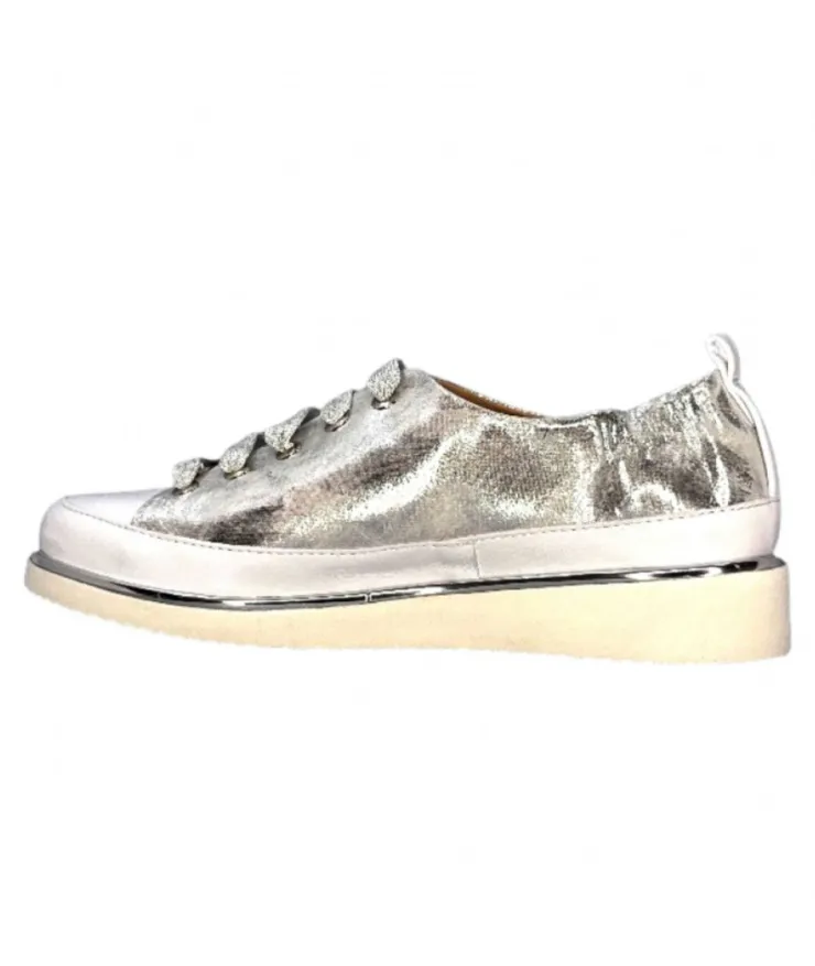 XSA 8010 Cuir Argent*Femme Baskets