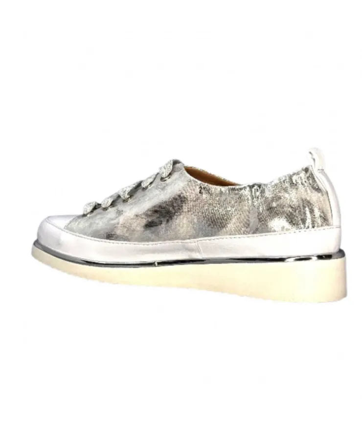 XSA 8010 Cuir Argent*Femme Baskets