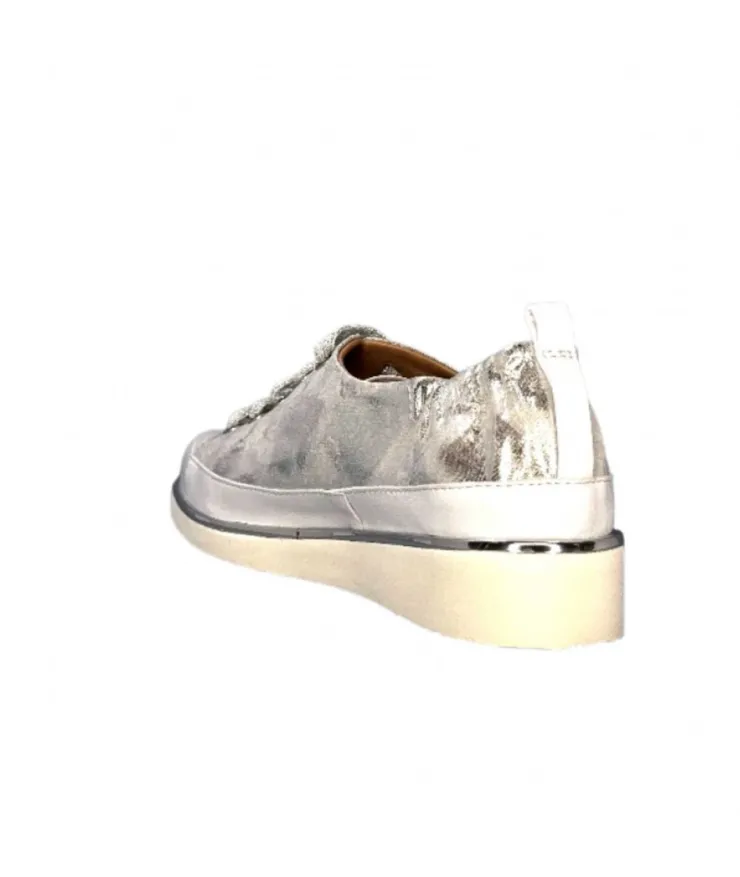 XSA 8010 Cuir Argent*Femme Baskets