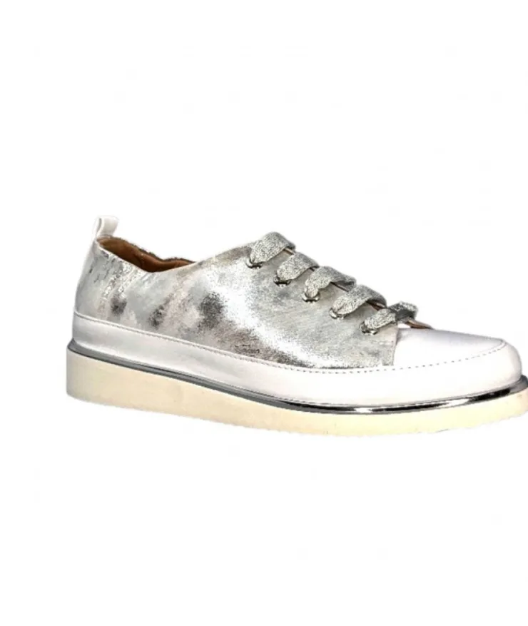 XSA 8010 Cuir Argent*Femme Baskets