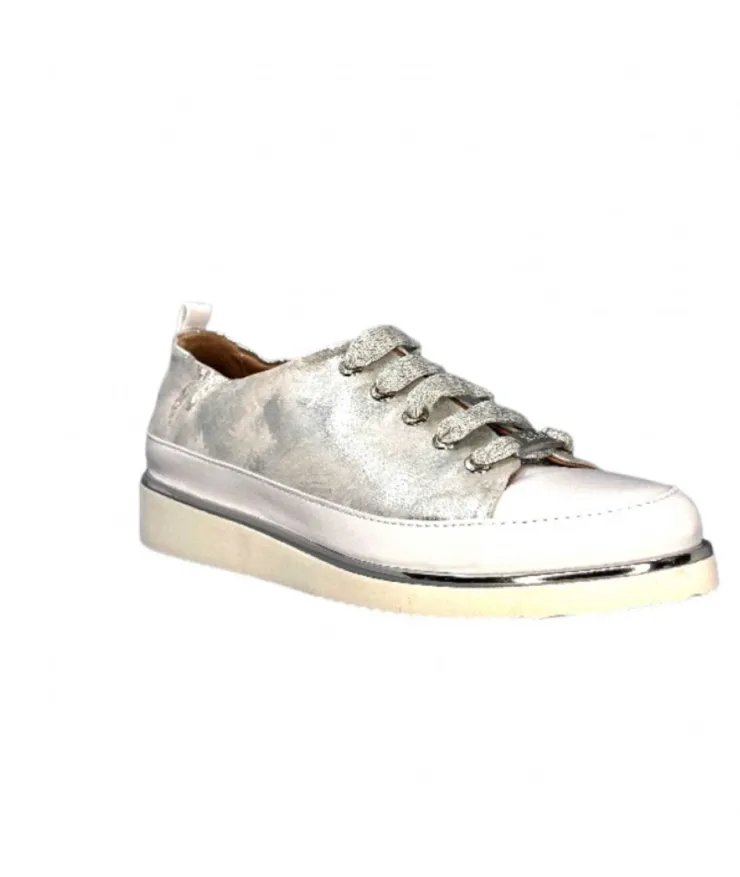 XSA 8010 Cuir Argent*Femme Baskets
