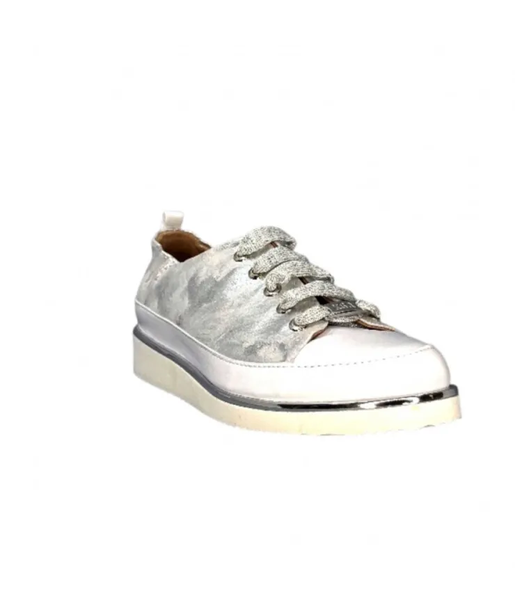 XSA 8010 Cuir Argent*Femme Baskets