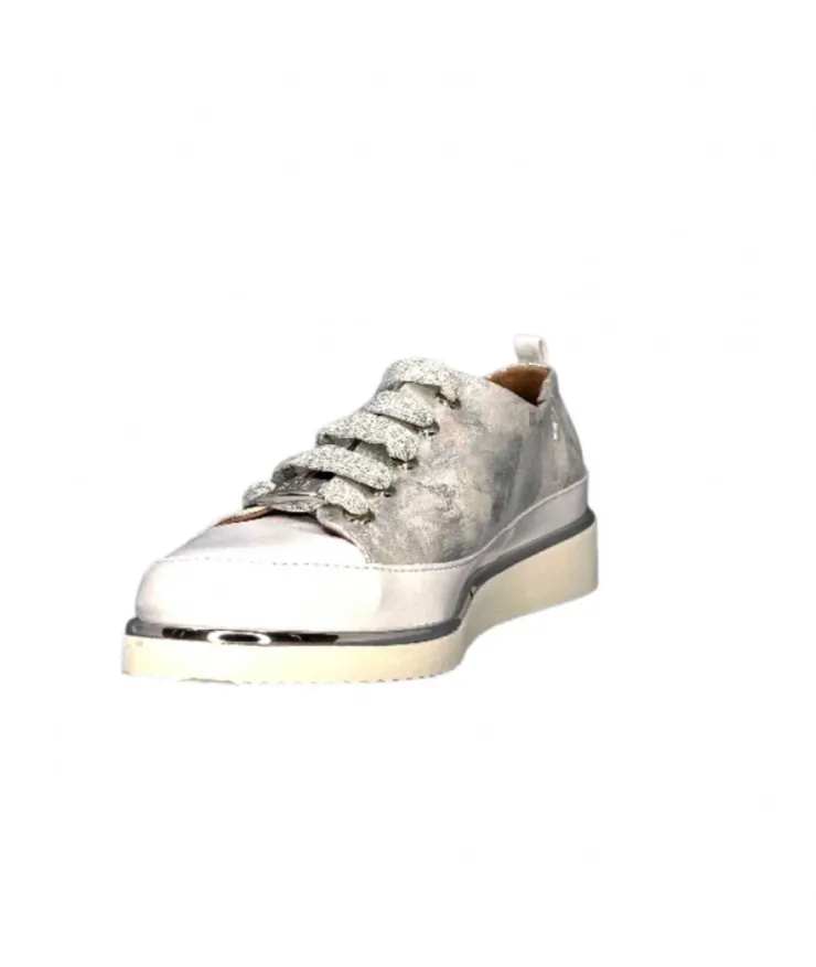 XSA 8010 Cuir Argent*Femme Baskets