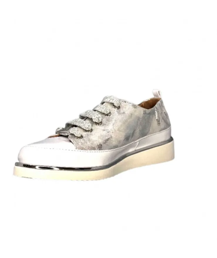 XSA 8010 Cuir Argent*Femme Baskets