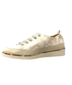 XSA 8010 Cuir Imprime Beige*Femme Baskets