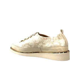 XSA 8010 Cuir Imprime Beige*Femme Baskets