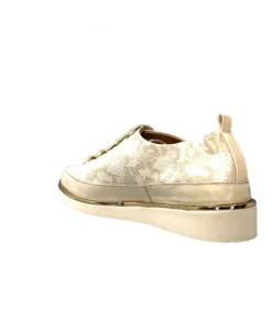 XSA 8010 Cuir Imprime Beige*Femme Baskets