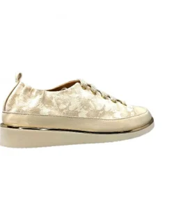 XSA 8010 Cuir Imprime Beige*Femme Baskets