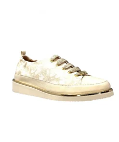 XSA 8010 Cuir Imprime Beige*Femme Baskets