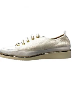 XSA 8010 Cuir Imprime Blanc*Femme Baskets