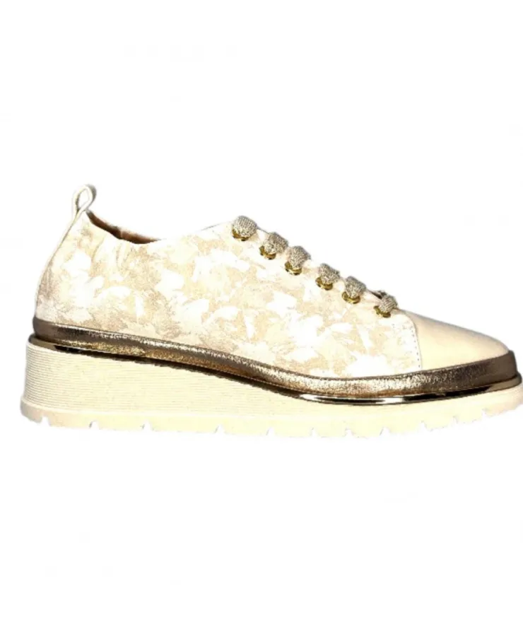 XSA 9721 Cuir Imprime Sasha Beige*Femme Baskets