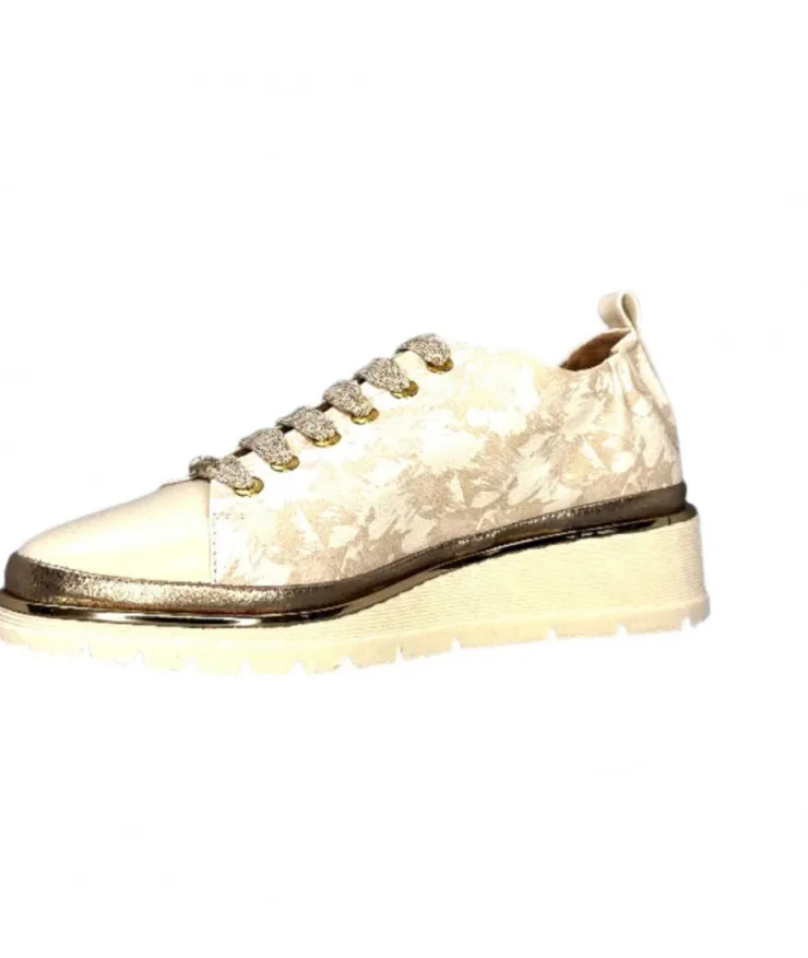 XSA 9721 Cuir Imprime Sasha Beige*Femme Baskets