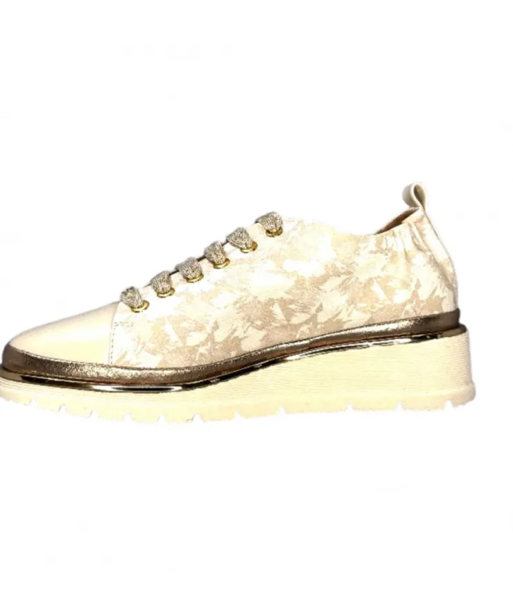 XSA 9721 Cuir Imprime Sasha Beige*Femme Baskets