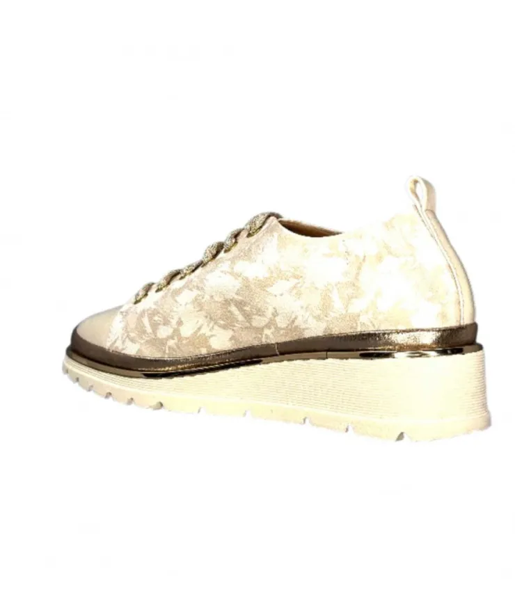 XSA 9721 Cuir Imprime Sasha Beige*Femme Baskets