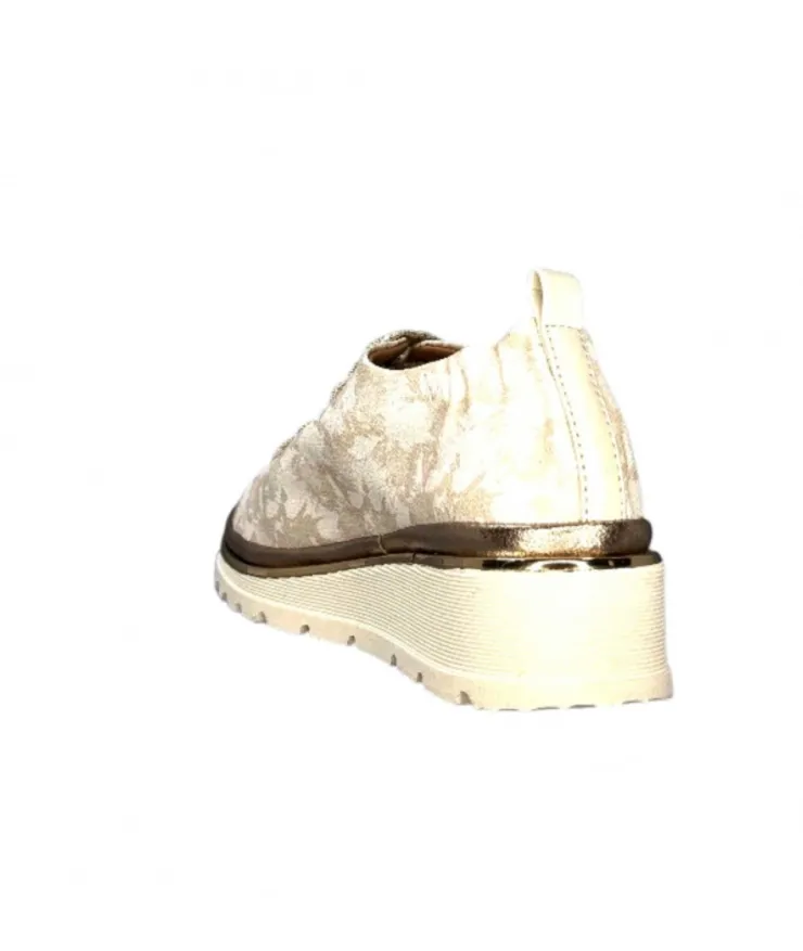 XSA 9721 Cuir Imprime Sasha Beige*Femme Baskets