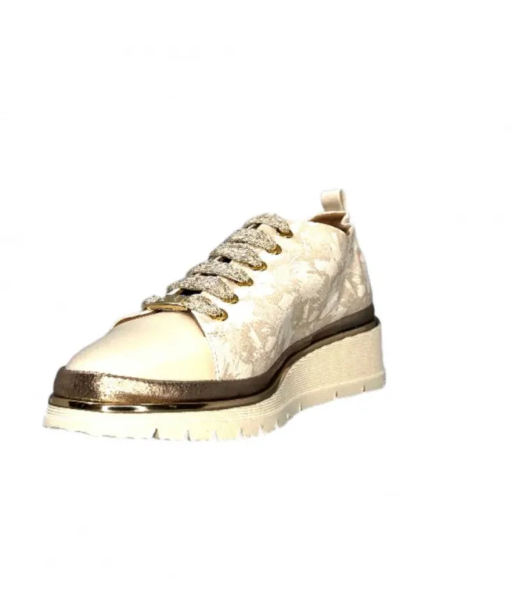 XSA 9721 Cuir Imprime Sasha Beige*Femme Baskets
