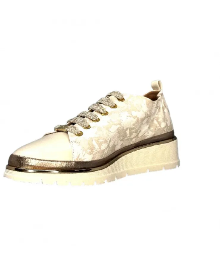 XSA 9721 Cuir Imprime Sasha Beige*Femme Baskets