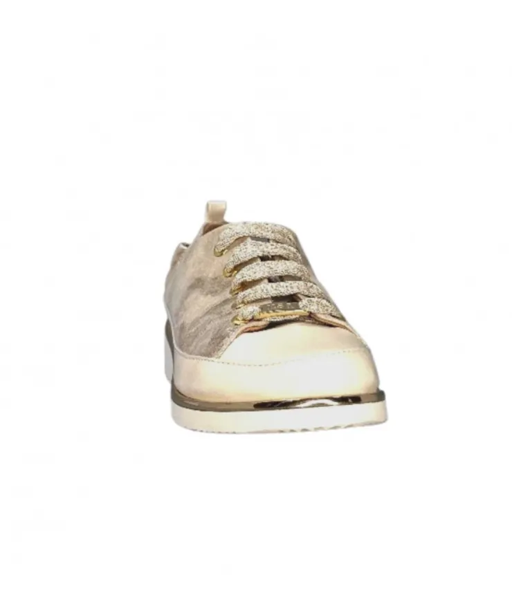 XSA 8010 Cuir Or Platino*Femme Baskets