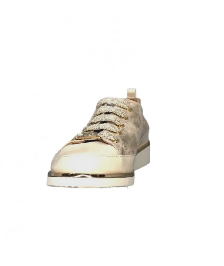 XSA 8010 Cuir Or Platino*Femme Baskets