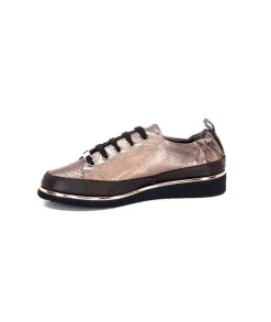 XSA 8010 Cuir Piton Bronze*Femme Baskets