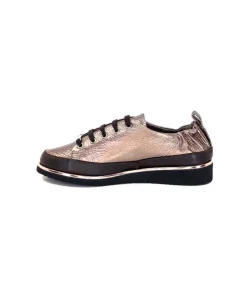 XSA 8010 Cuir Piton Bronze*Femme Baskets
