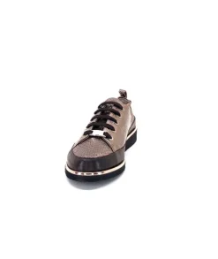 XSA 8010 Cuir Piton Bronze*Femme Baskets