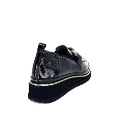 XSA 9921 Cuir Vernis Noir*Femme Mocassins