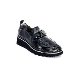 XSA 9921 Cuir Vernis Noir*Femme Mocassins