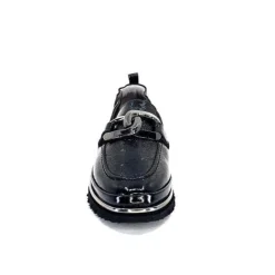 XSA 9921 Cuir Vernis Noir*Femme Mocassins