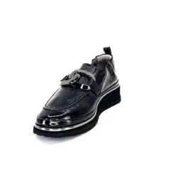 XSA 9921 Cuir Vernis Noir*Femme Mocassins