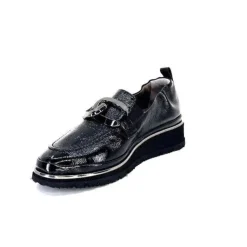 XSA 9921 Cuir Vernis Noir*Femme Mocassins