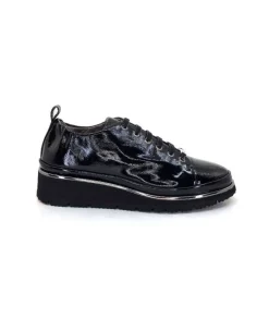 XSA 9721 Cuir Vernis Noir*Femme Baskets