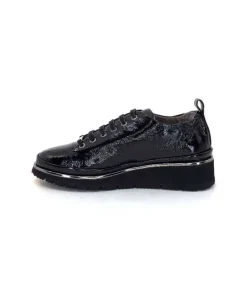 XSA 9721 Cuir Vernis Noir*Femme Baskets