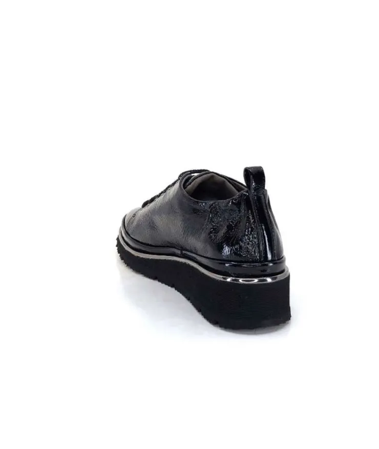 XSA 9721 Cuir Vernis Noir*Femme Baskets