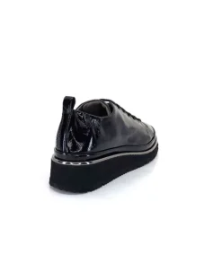 XSA 9721 Cuir Vernis Noir*Femme Baskets