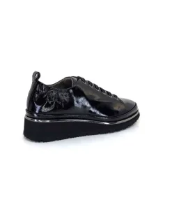 XSA 9721 Cuir Vernis Noir*Femme Baskets