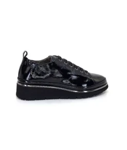 XSA 9721 Cuir Vernis Noir*Femme Baskets