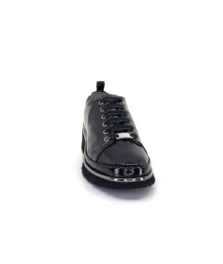 XSA 9721 Cuir Vernis Noir*Femme Baskets