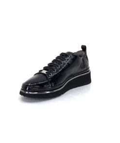 XSA 9721 Cuir Vernis Noir*Femme Baskets