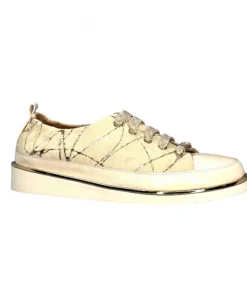XSA 8010 Daim Beige Cuir Or*Femme Baskets