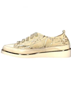XSA 8010 Daim Beige Cuir Or*Femme Baskets