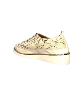 XSA 8010 Daim Beige Cuir Or*Femme Baskets